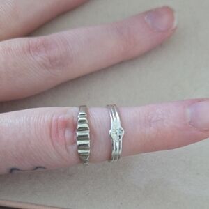 💫 Elegant Silver Women's Ring Set